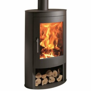 PANADERO Poêle ovale, acier, 8,7 kW – noir